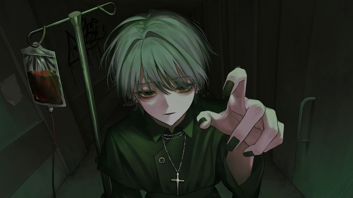 不穏な空気を纏ったイラストお描きします 世界観を重視した一枚絵/サムネイル/アイコンなどに イメージ4
