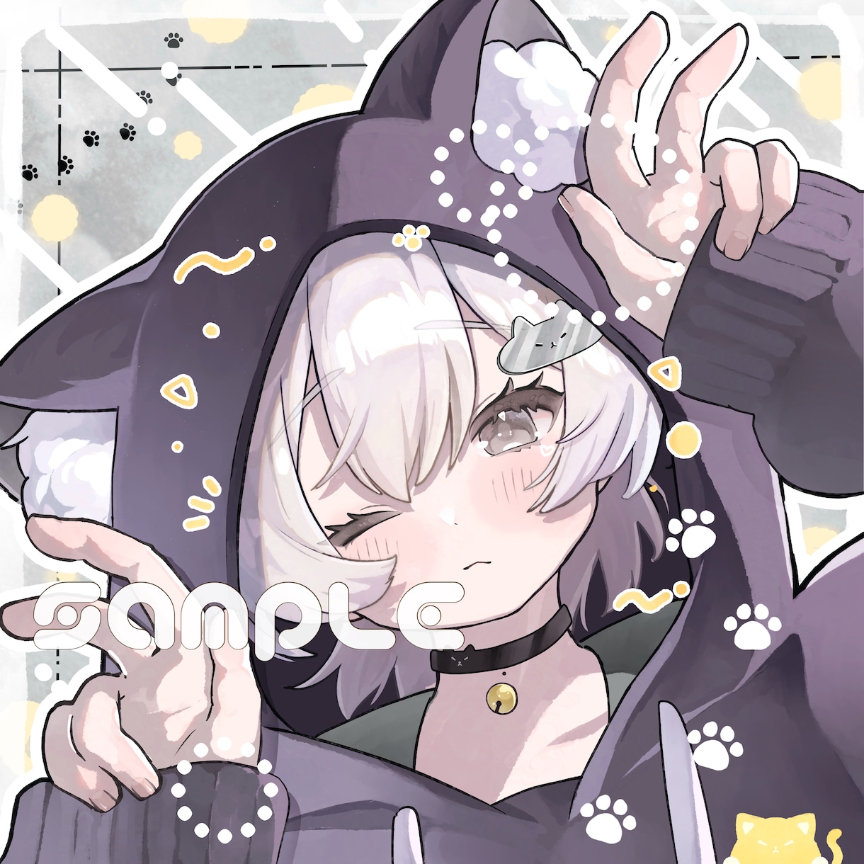 アイコンイラストを描きます。口開け差分つきます ラフ修正無制限。あなただけのアイコンを作成します。 イメージ3