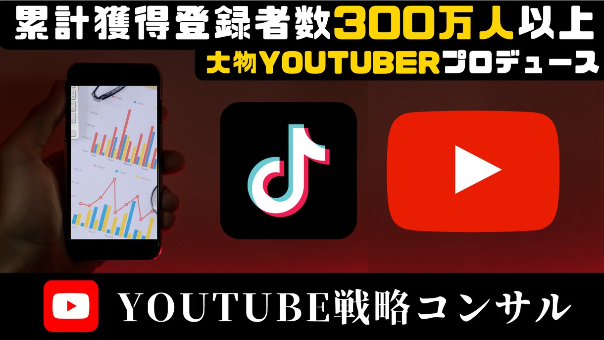 YouTubeのマーケティング戦略立案をします 累計獲得登録者数300万人以上のディレクターがプロデュース イメージ1