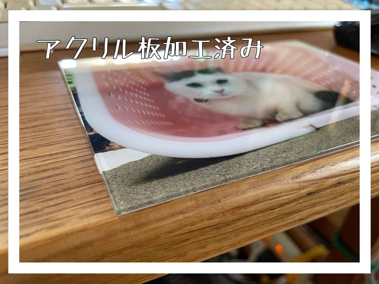 写真印刷して、アクリルパネルにします 写真をアクリルに・ペットや記念の写真をきれいに残しませんか イメージ2