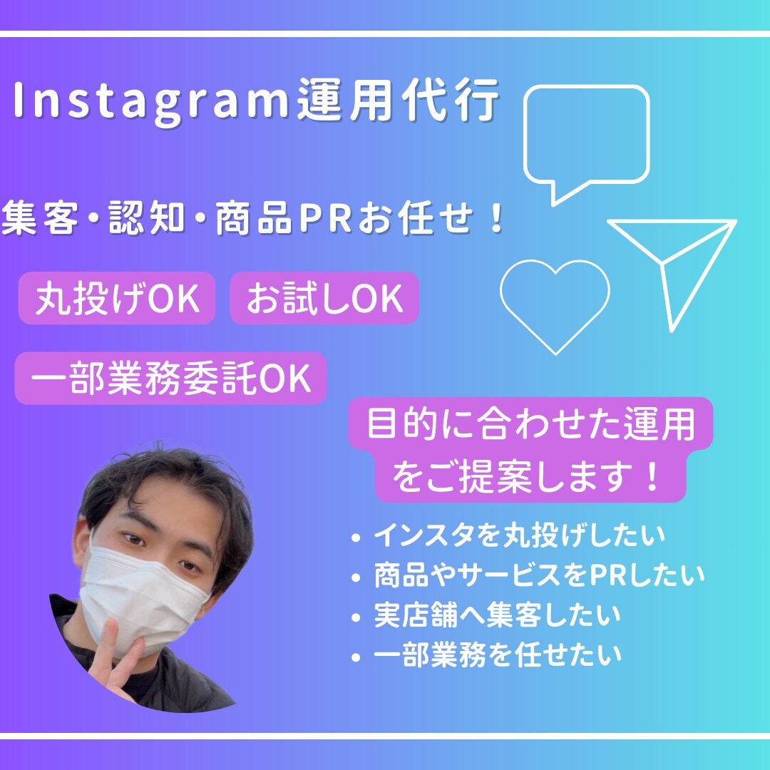 InstagramマーケターがSNS運用代行します ご要望を丁寧に実行させていただきます イメージ1
