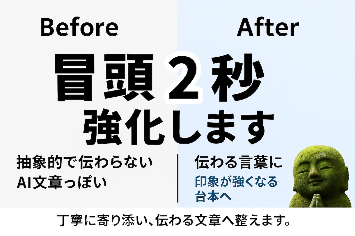 YouTube台本を視聴維持型に添削します YouTube台本を伸びる構成に直します イメージ1