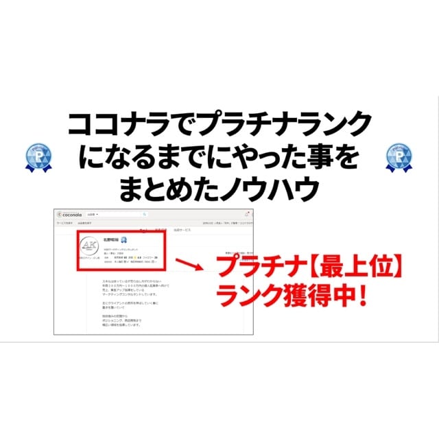 ココナラでプラチナランクまでにやった事を教えます 副業で月に約5万円ほど目指したい方へオススメです イメージ2