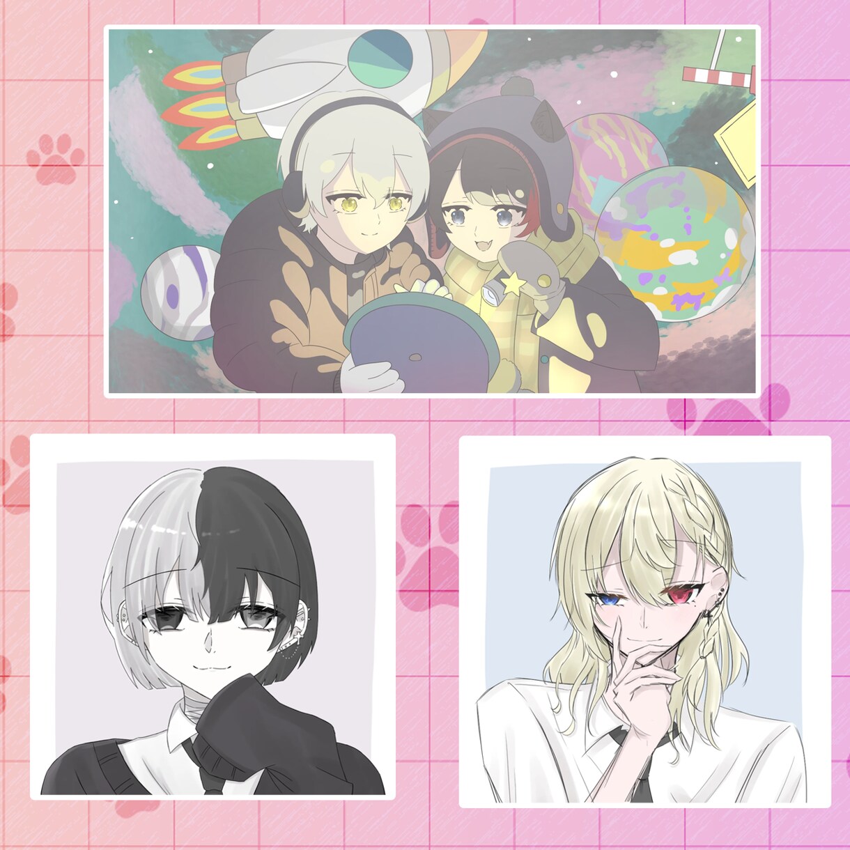 歌ってみた等の等身キャラ描きます かっこいい～可愛いまで！！なんでもお任せください！！ イメージ5
