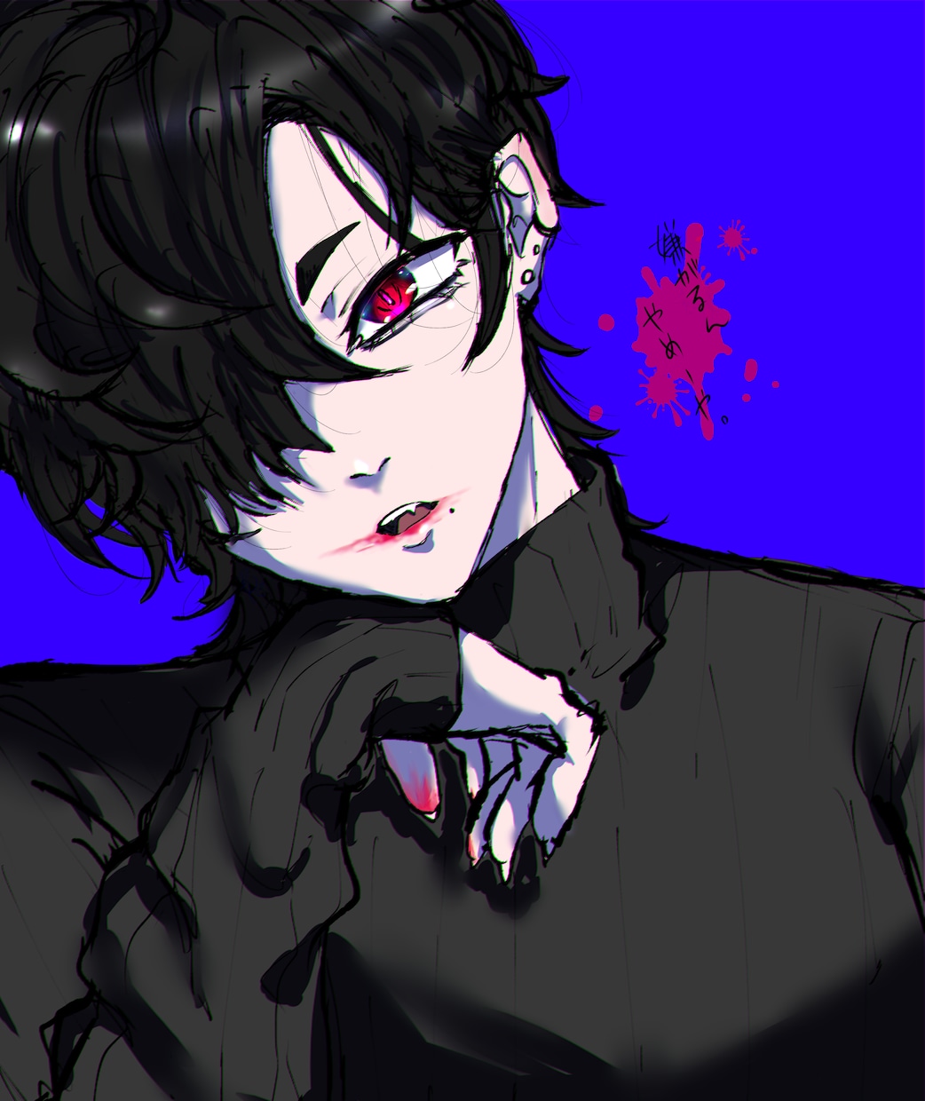 SNS用アイコン描きます 寒色系のクールな男子描けます！ イメージ1