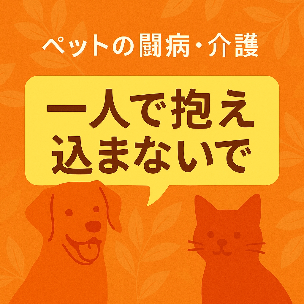 高齢ペットの介護や生活の悩みを一緒に考えます 日常ケアや生活改善の工夫を提案します イメージ1
