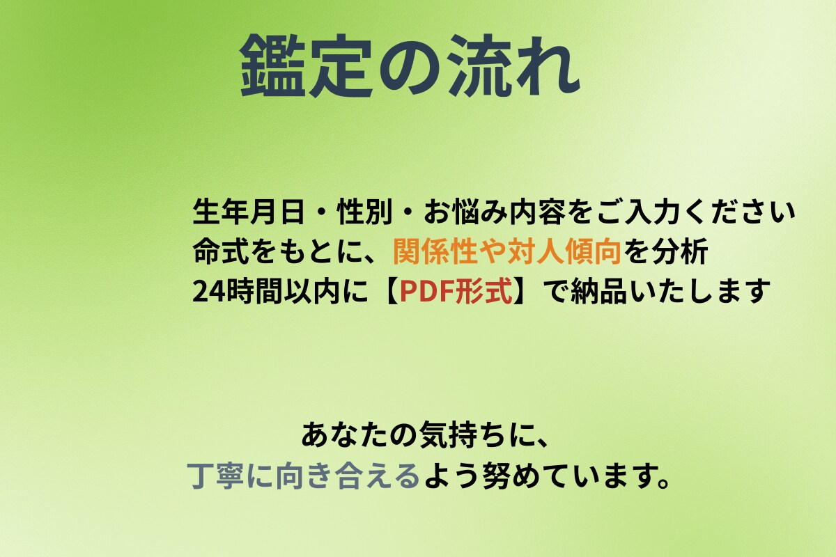 四柱推命で人間関係の悩みを読み解きます 友人・家族・職場など人間関係の流れを鑑定 イメージ4