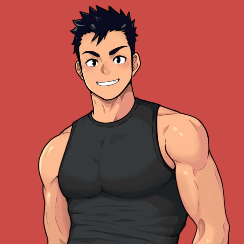 筋肉質！マッチョ！なキャラクター描きます アイコンや観賞用！筋肉フェチな方にオススメ！！ イメージ5