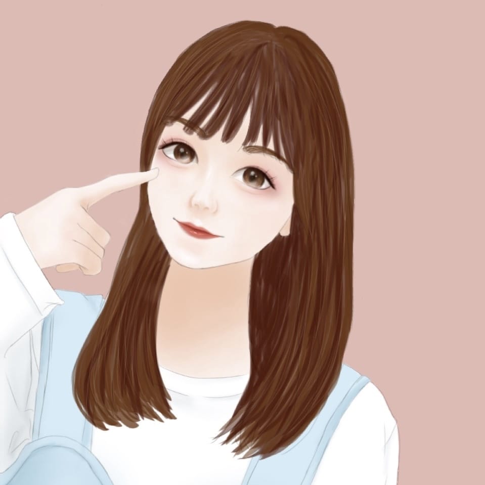 自分好みのお顔のイラストを書きます 特に素材がない場合は盛れたプリクラなどを参考にします！ イメージ2