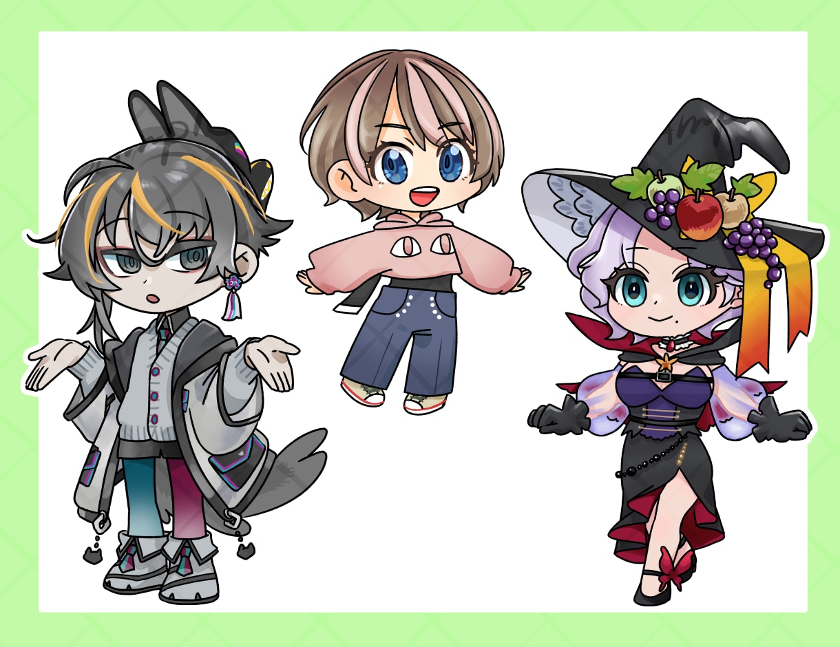商用利用◎デフォルメ・ミニキャライラスト作成します 現在先着三名様まで基本料金1.000円でお受けしています！ イメージ5