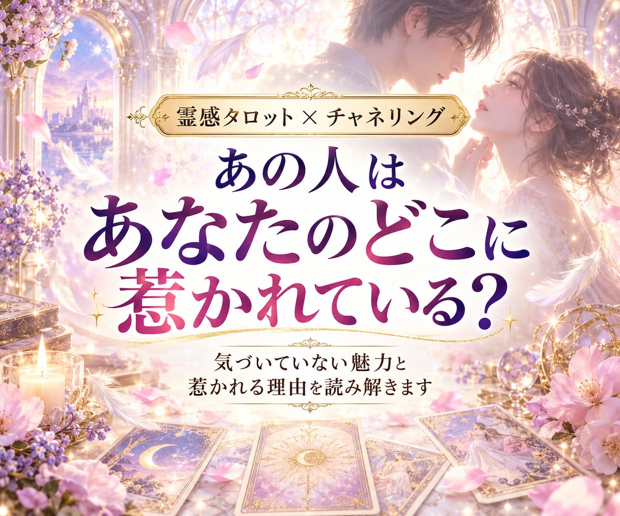 あの人はあなたのどこに惹かれている？視ます 気づいていない魅力と、あの人が惹かれる理由を読み解きます イメージ1