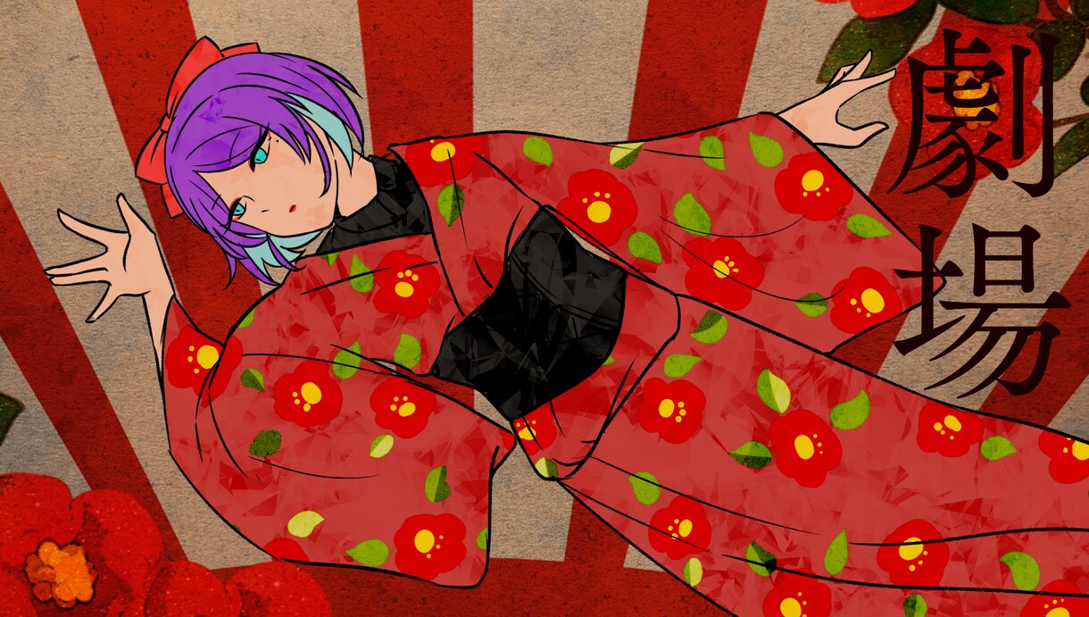 キラキラ＆彩度高め☆イラスト制作します ビビットカラー×かわいい♡強めのイラストで目立っちゃおう♡ イメージ3