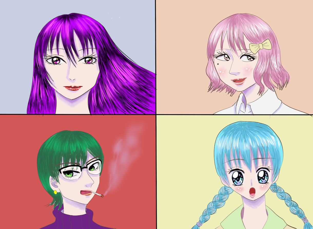 アイコン、ヘッダーなどのイラストお描きします 漫画家志望がイラストお描きします！ イメージ2