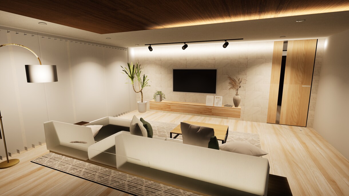 さくらこ様専用　内観パース作成します イメージを形にして理想を叶える住宅内観パース イメージ1