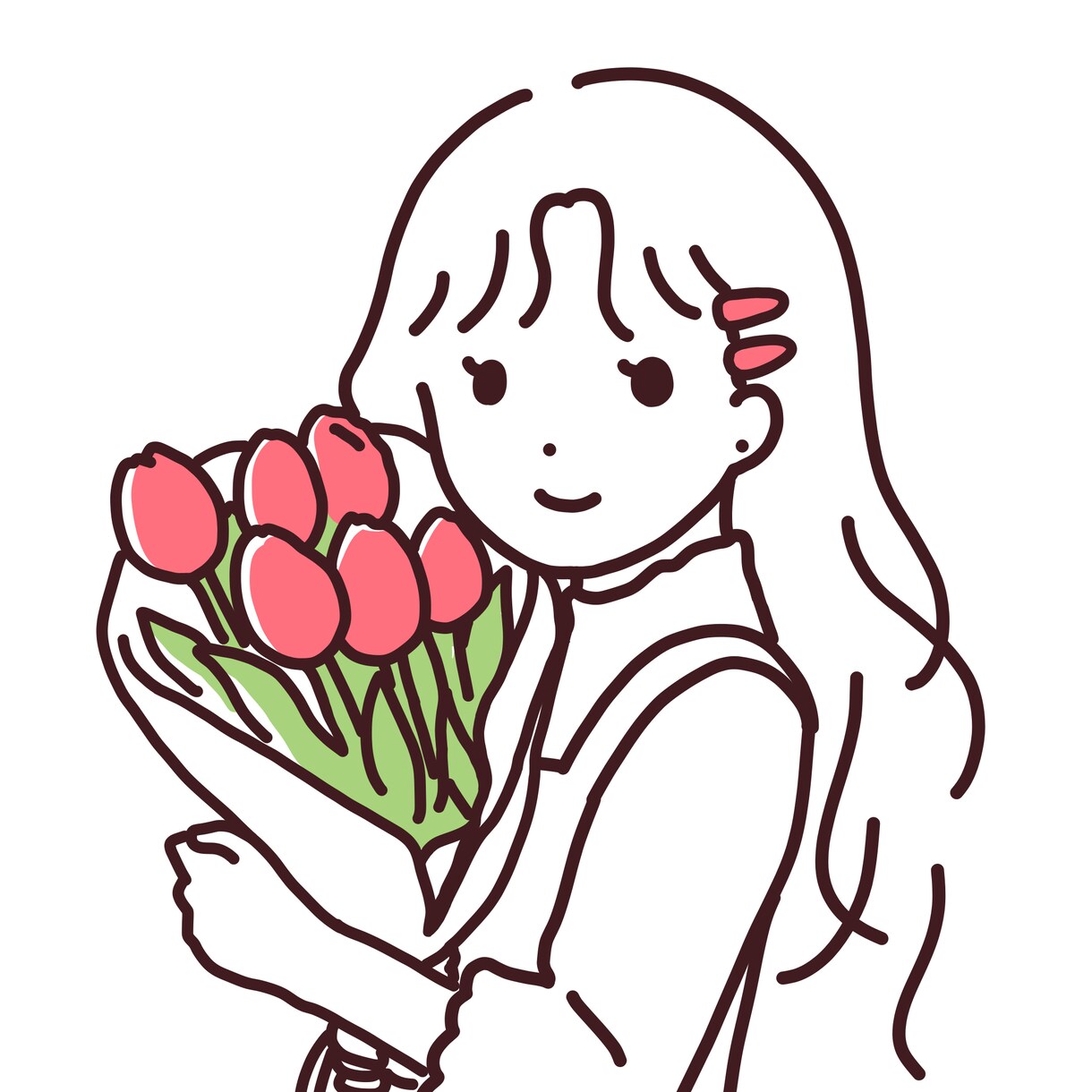 シンプルでゆるい人物・動物・雑貨イラスト描きます 商用利用OK！SNSアイコン、挿絵、広告媒体など イメージ1