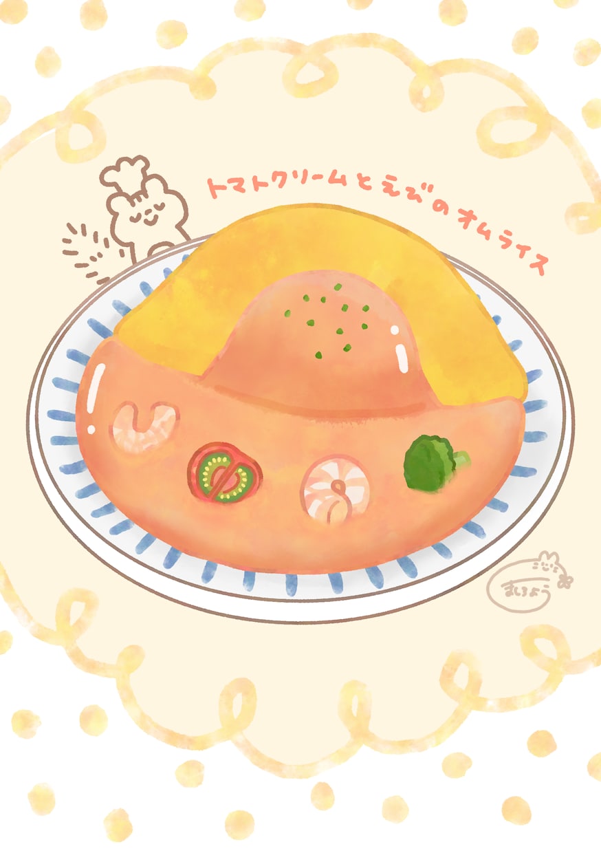 メニュー作成も可！かわいい食べ物イラスト描きます 挿絵やグッズイラストにしてもかわいい優しい雰囲気が得意です イメージ2