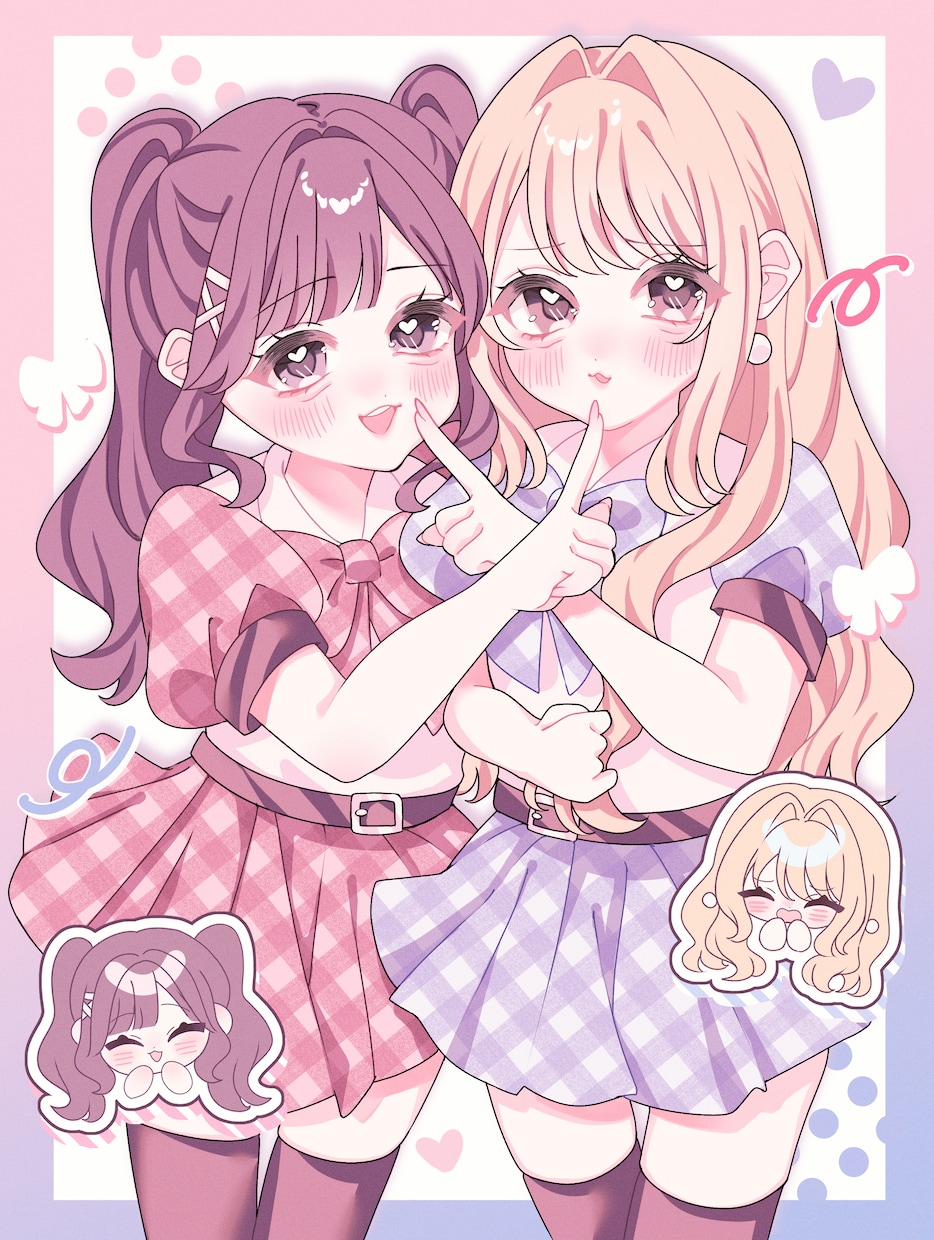 きゅるきゅるかわいいイラストを描きます アイコン・配信・グッズなどにおすすめ♡この際にぜひ！ イメージ9