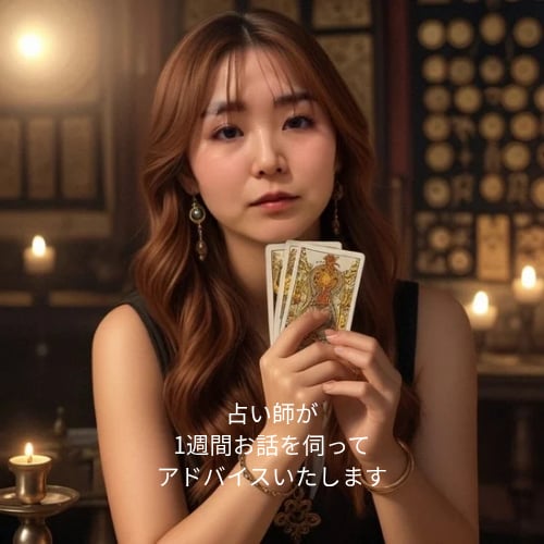 チャットし放題！占い師が1週間貴方のお話を聞きます 1週間あなたに寄り添い、占いを用いてアドバイスします イメージ1
