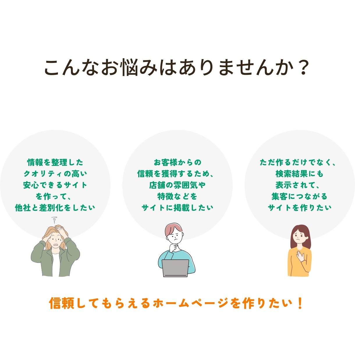 シンプルで見やすいホームページを作成します 店舗運営をされている事業主様向け イメージ2