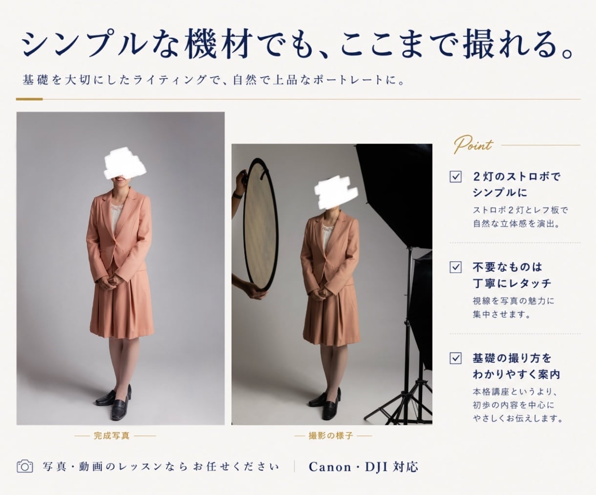 写真・動画の撮り方の悩みに答えます 初心者〜中級者向け、実践ベースでご案内 イメージ4