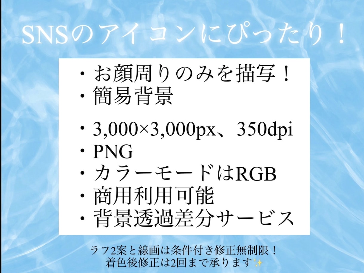 5名様限定価格！デフォルメのアイコン描きます 商用利用可能！お顔周り限定なのでSNSにぴったり！ イメージ2