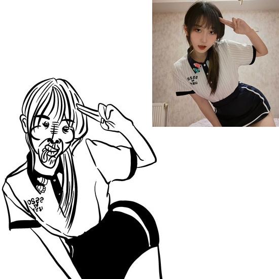 修正無し、おもしろ似顔絵描きますます お写真を元に似顔絵イラストをお描きします！ イメージ8