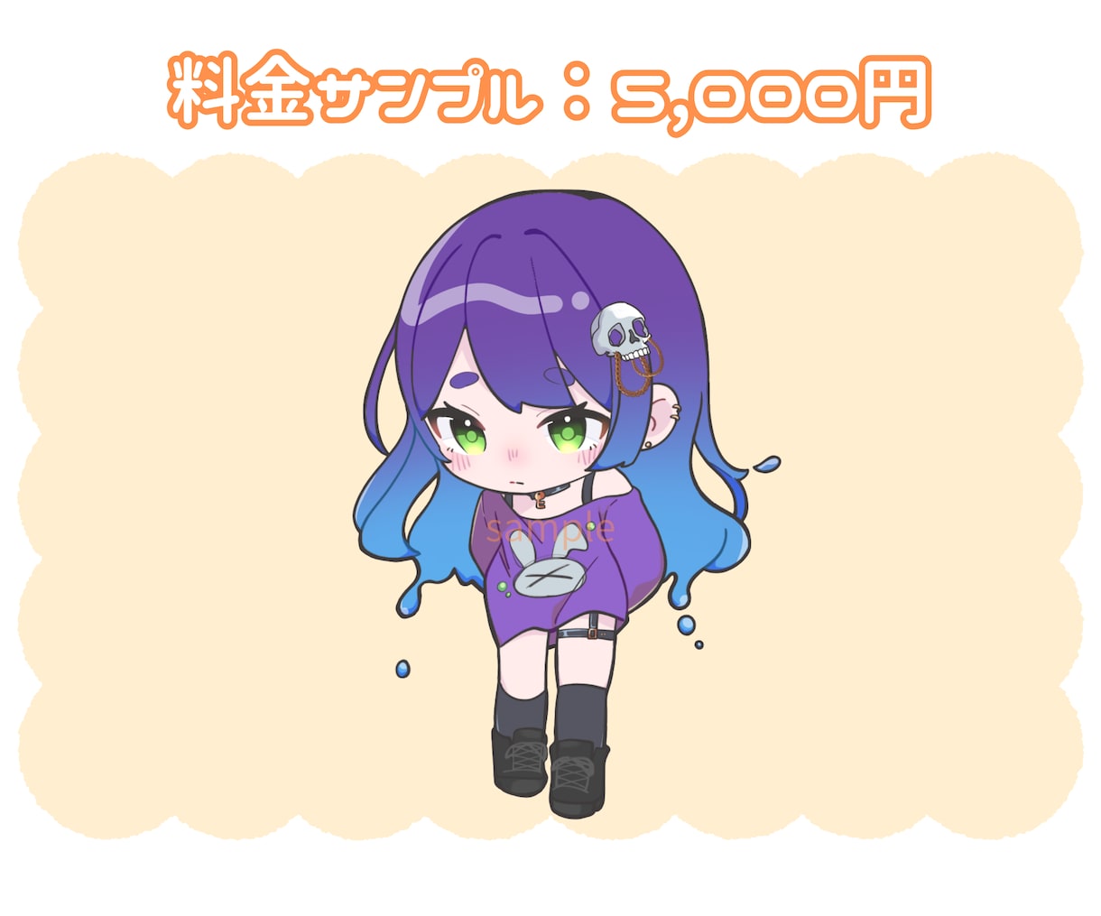 配信で映える可愛いミニキャラ・SDを描きます 商用利用OK！アイコン・グッズ・動画にも対応 イメージ6