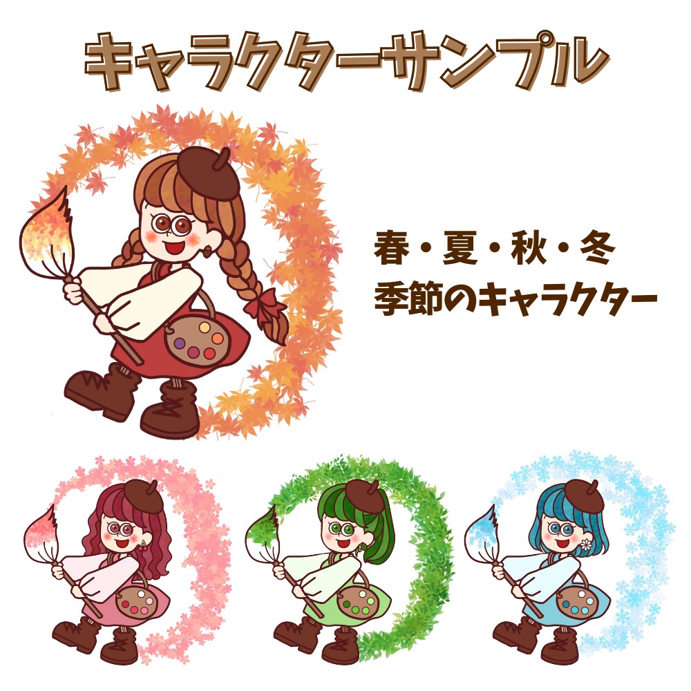 寄り目の特徴的なオリジナルキャラ制作します 寄り目が特徴的なAIでは真似できない“手描きならではの個性” イメージ4