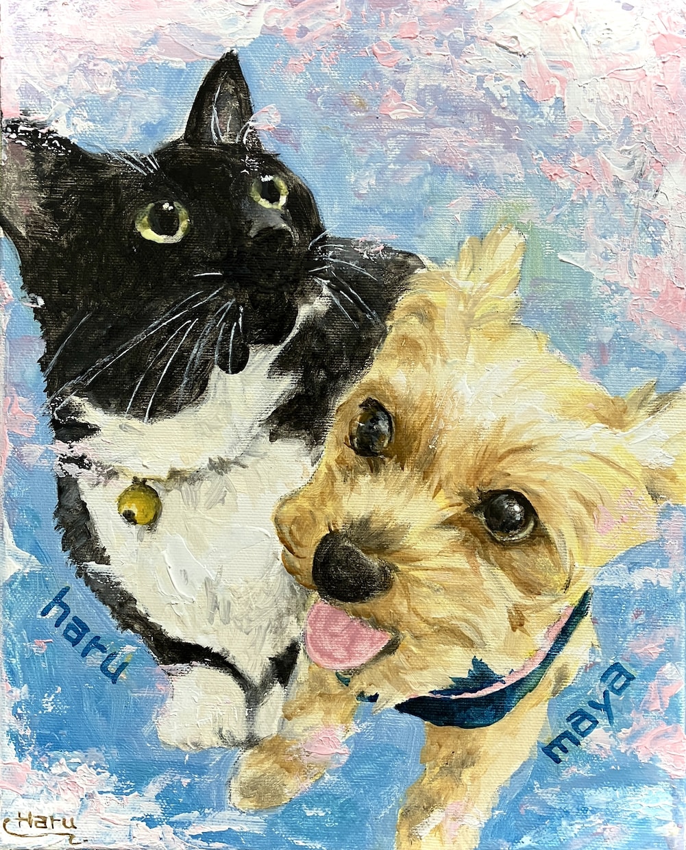 ペットの似顔絵を油絵で描きます 犬や猫など何でもOK!高級感のある油絵で記念に残しませんか？ イメージ10