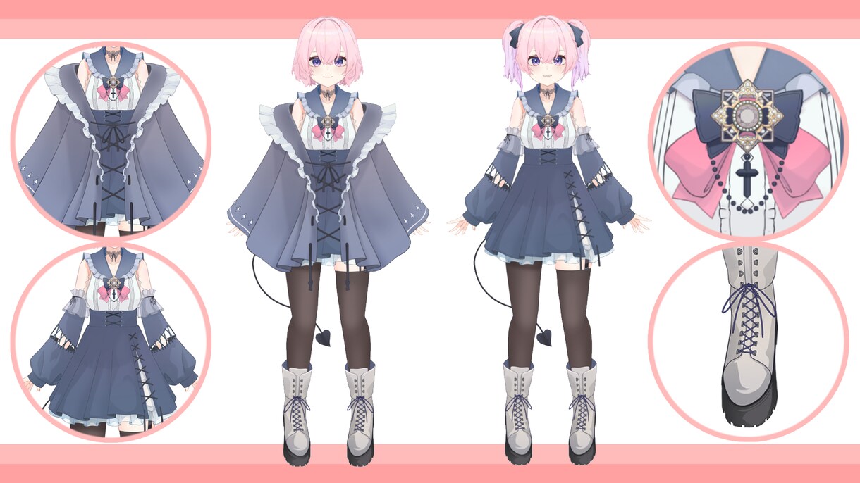 先着2名様限定　VTuberモデルを制作します 修正無制限・全工程制作・企業Vの制作＆マネジメント経験有 イメージ4