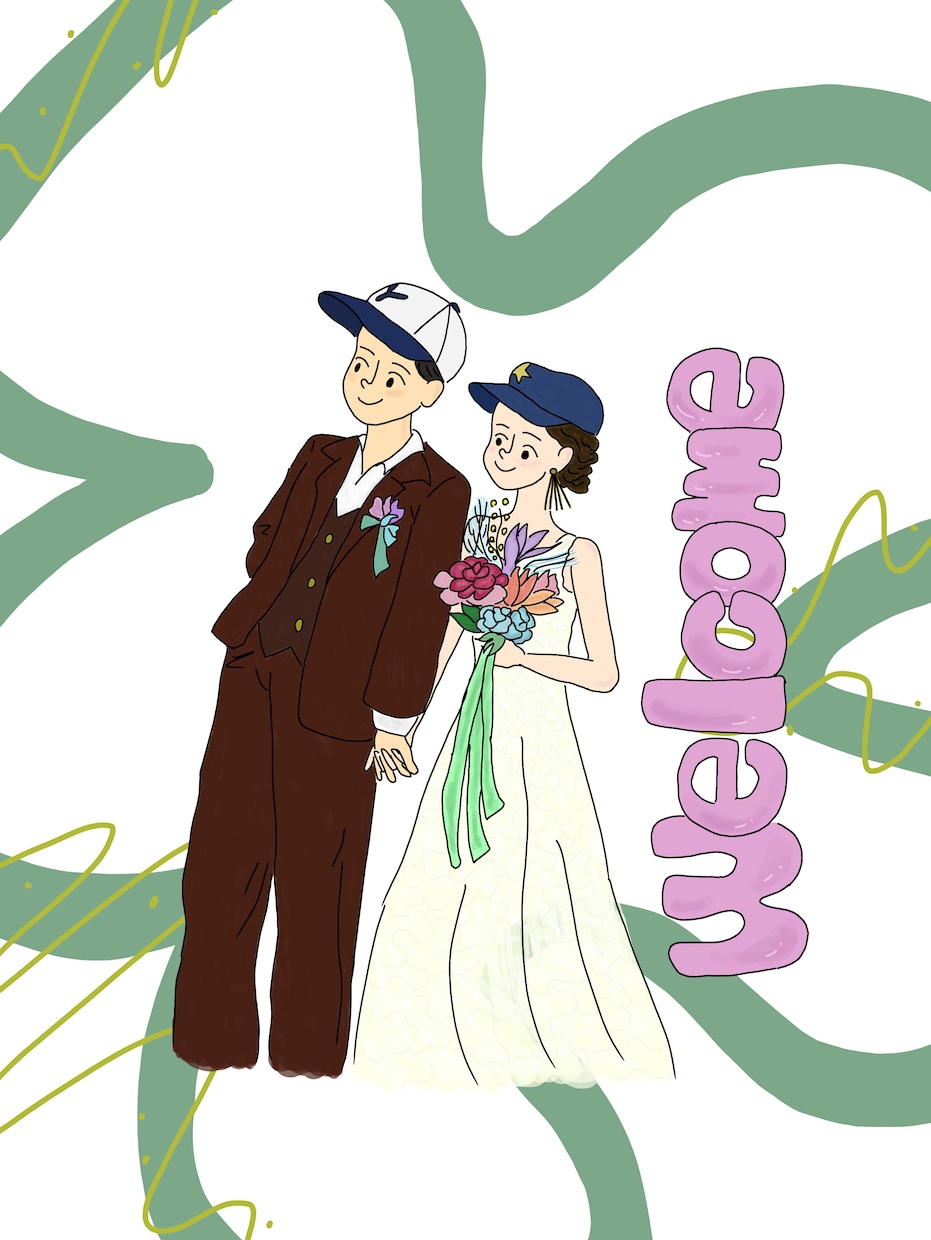 ウェルカムボード・結婚証明書を描きます ”その人らしさ”を大切にウェディングイラストを描きます イメージ5