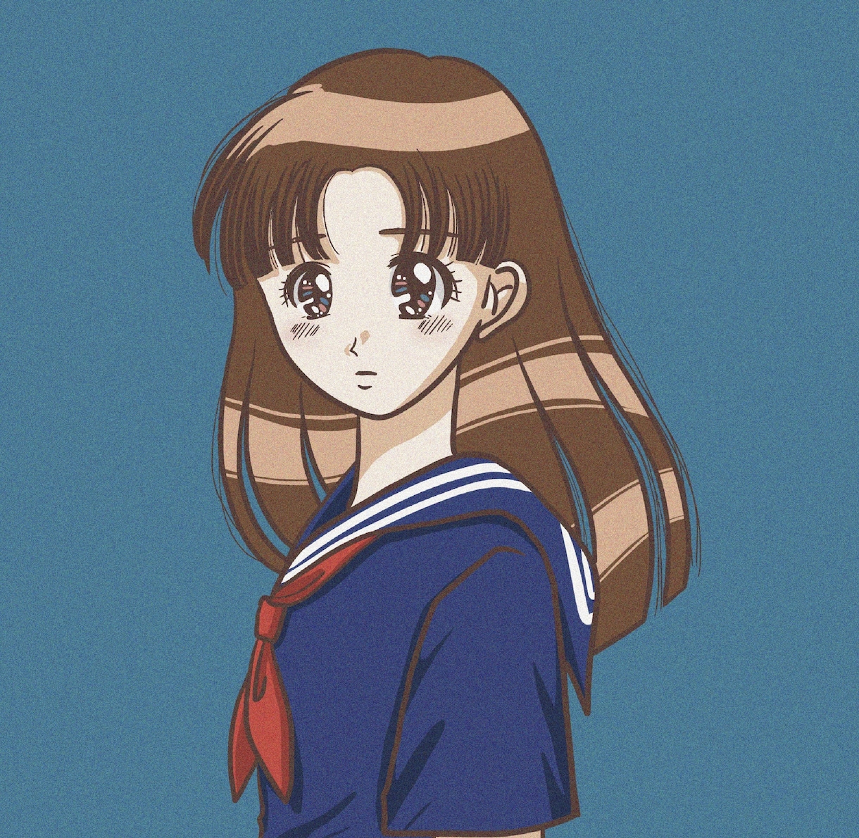 アニメ風似顔絵イラスト描きます レトロアニメ風イラストで似顔絵を作成いたします イメージ1