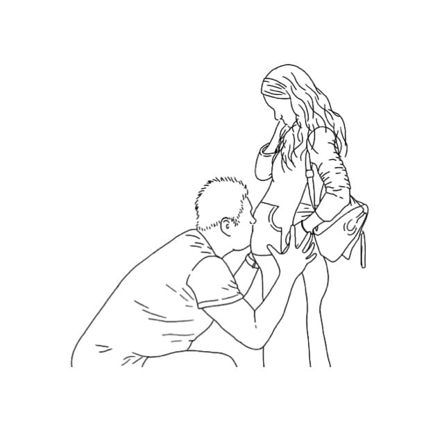 お好きな写真をシンプルな線画を描きます 思い出用、プレゼントにも喜んでもらえると思います イメージ7