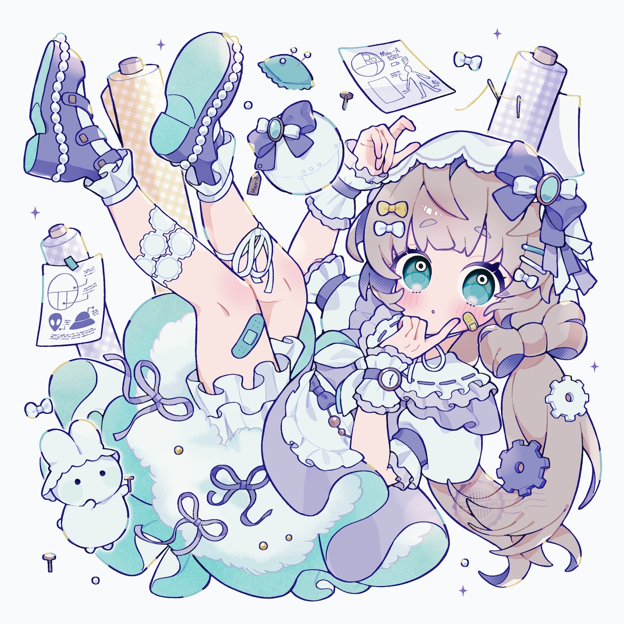 ポップで目を引くイラストを描きます グッズ等にも使えるふわふわポップな全身イラストを描きます！ イメージ9