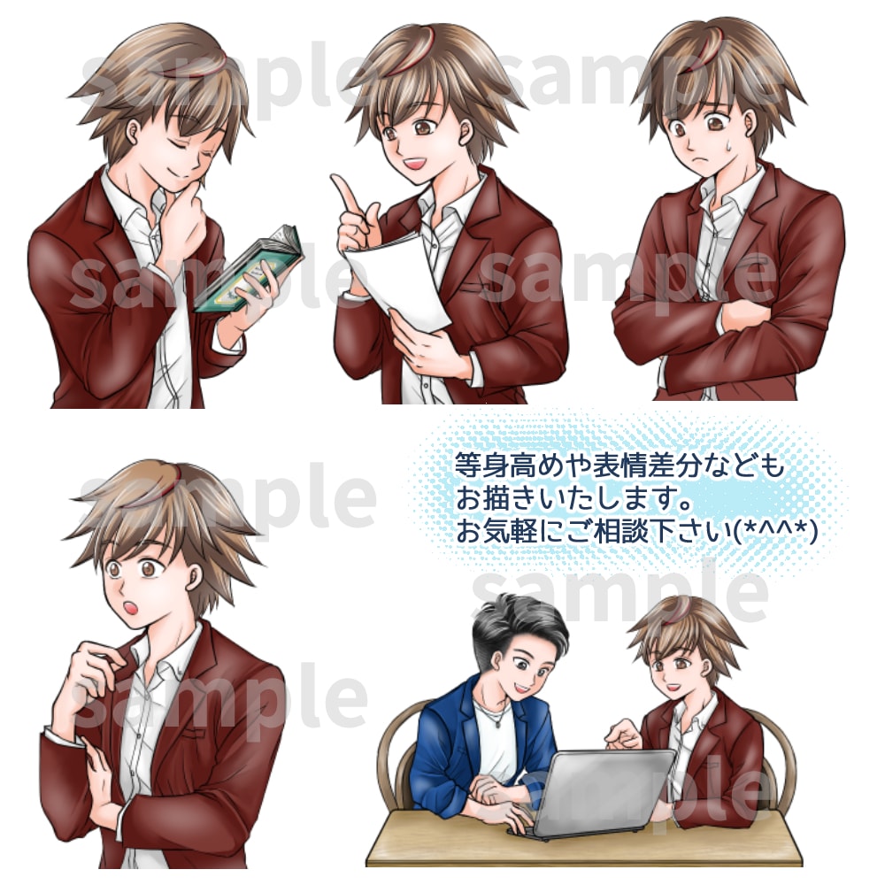 ポップアイコン・ヘッダー・チャンネルアート描きます 【無料商用可】SNSで目を引く！あたたかみのあるオリジナル絵 イメージ7
