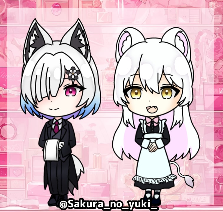 商用利用OK！メイド&執事ミニキャラ描きます 安価で可愛い量産ミニキャラを2点制作します！ イメージ4