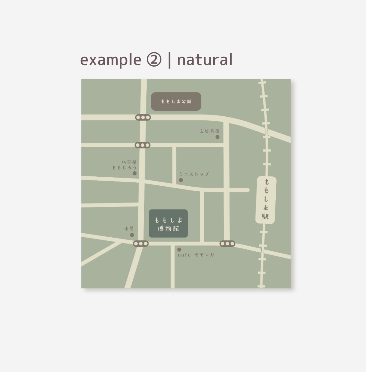 ナチュラルなデザインの地図を作成いたします 他のテイストもご相談ください♩ イメージ3