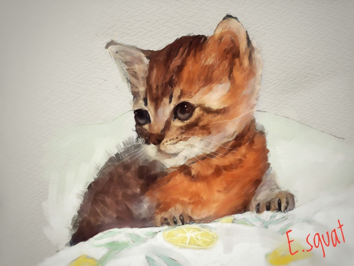ペットちゃんのイラストを制作します お家の壁にもワン・ニャン・ピョン イメージ9