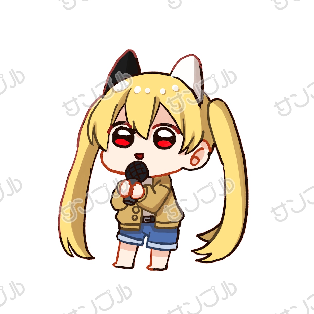 かわいいミニキャラ全身イラスト描きます かわいくてポップならくがき風イラストです！ イメージ3