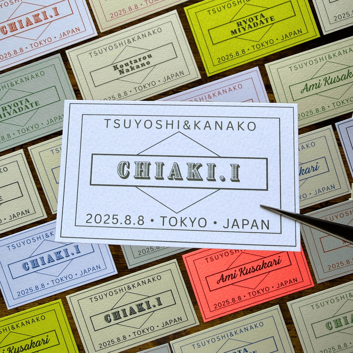 完成品納品✿名刺サイズの席札作成します スタンドタイプへの変更もできます イメージ3