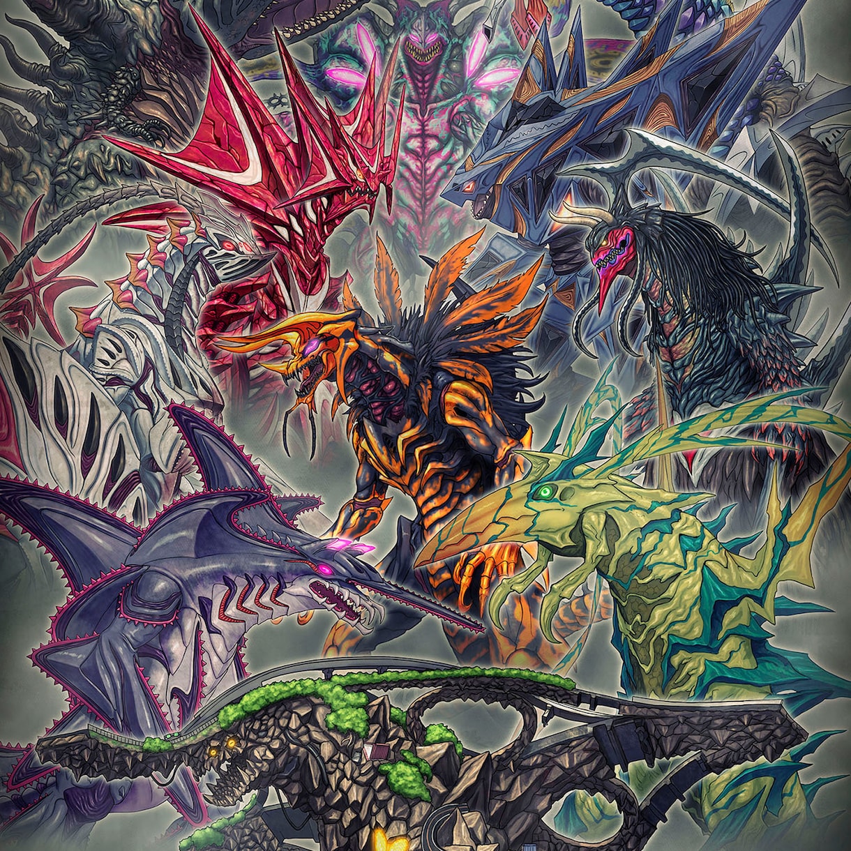 怪獣、モンスター、クリーチャーを描きます キャラクターデザイン、本の挿絵、など イメージ1