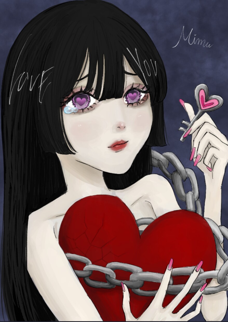 女の子のアイコン用イラストを描きます 病み系やクール系の女の子の顔を描くのが得意です イメージ6