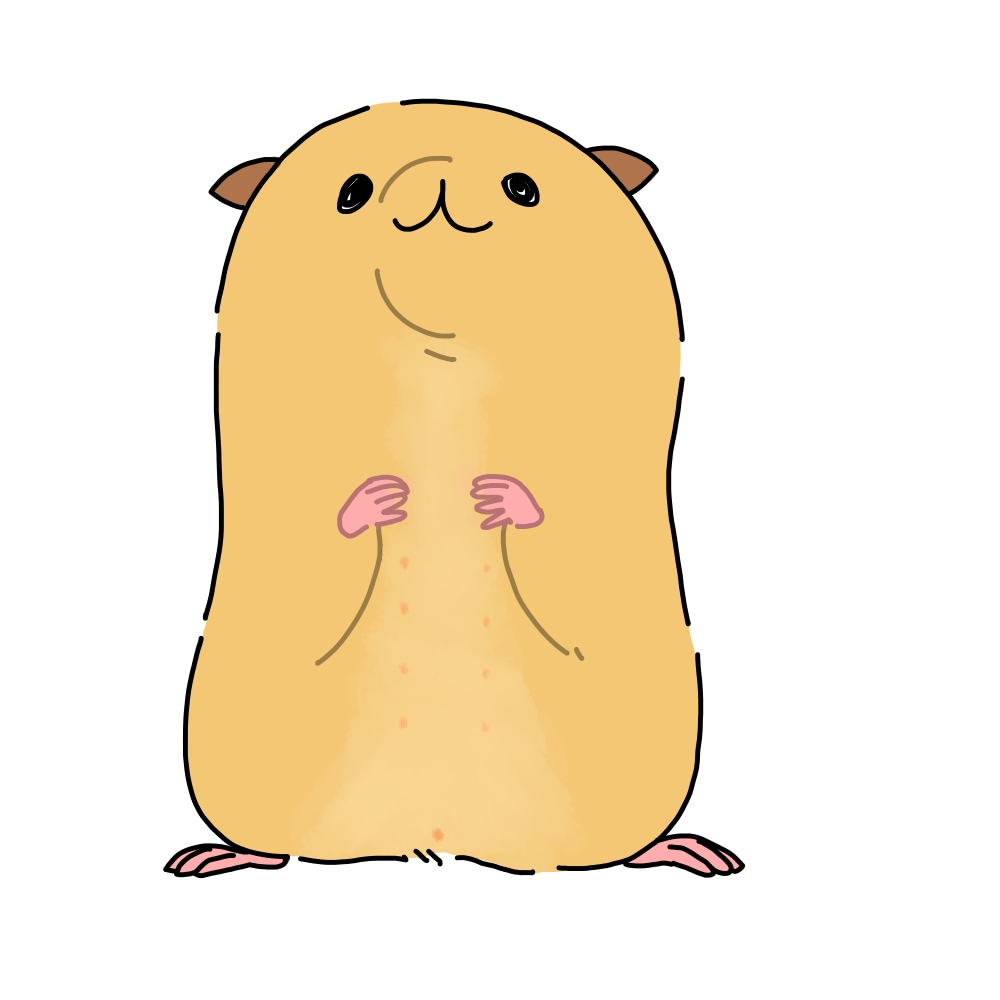ハムスターのイラスト【3枚】作成します ハムスター特化！ハムちゃんの何気ない表情イラスト作成します イメージ2