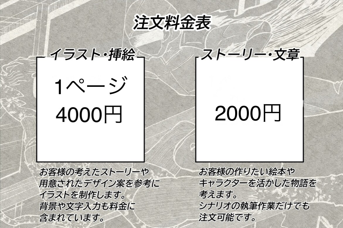お客様だけの物語を描きます 絵本や冊子に必要なイラスト、シナリオを制作します。 イメージ4