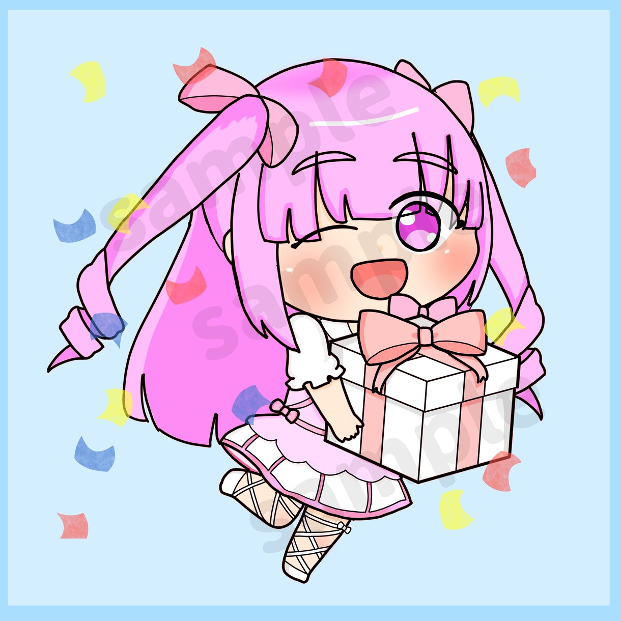 かわいいミニキャラクター描きます SNSや立ち絵に使えるかわいいミニキャラクター描きます！ イメージ3