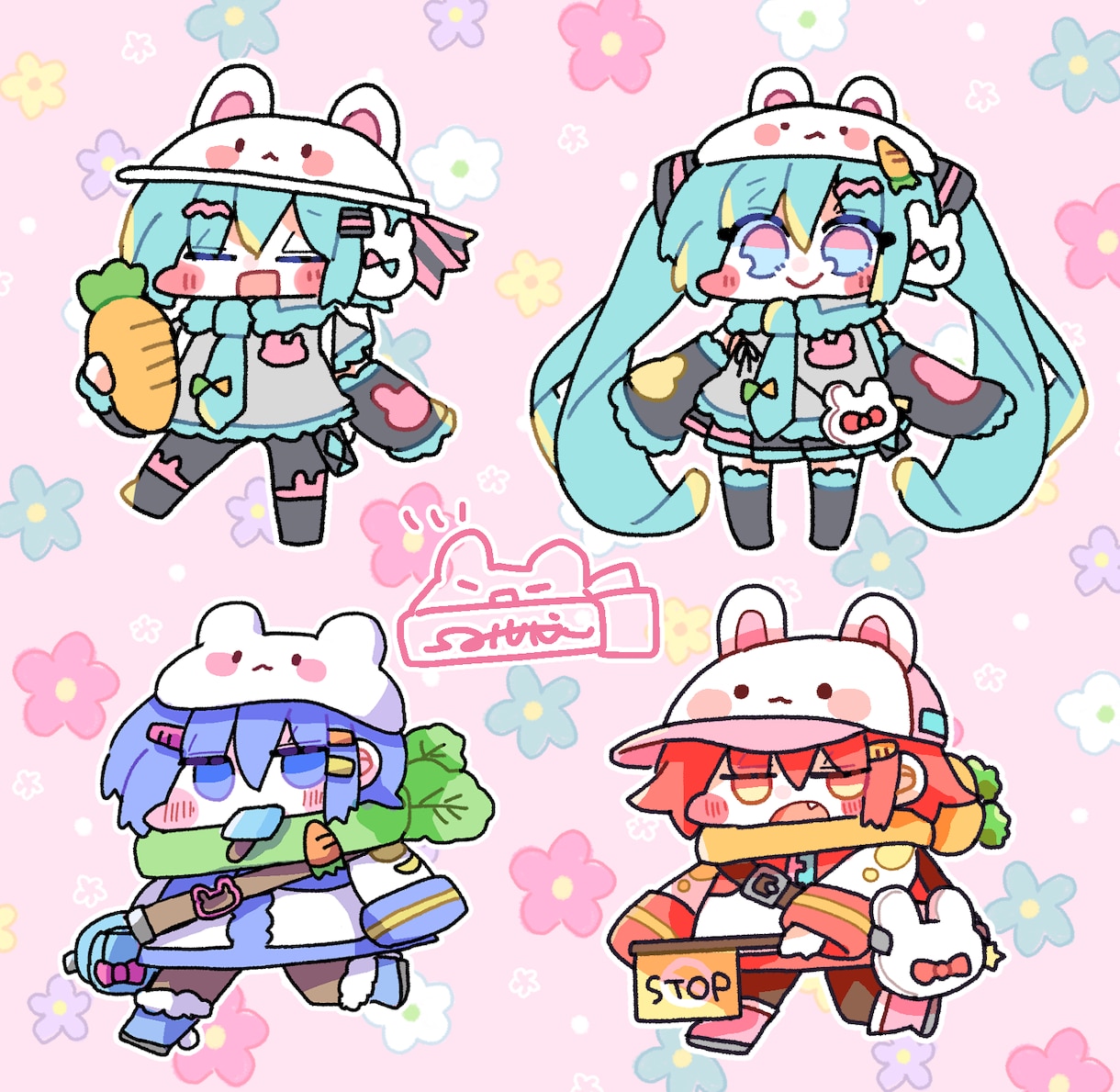 SDイラスト納品します グッズ制作等のお手伝いもできます イメージ3