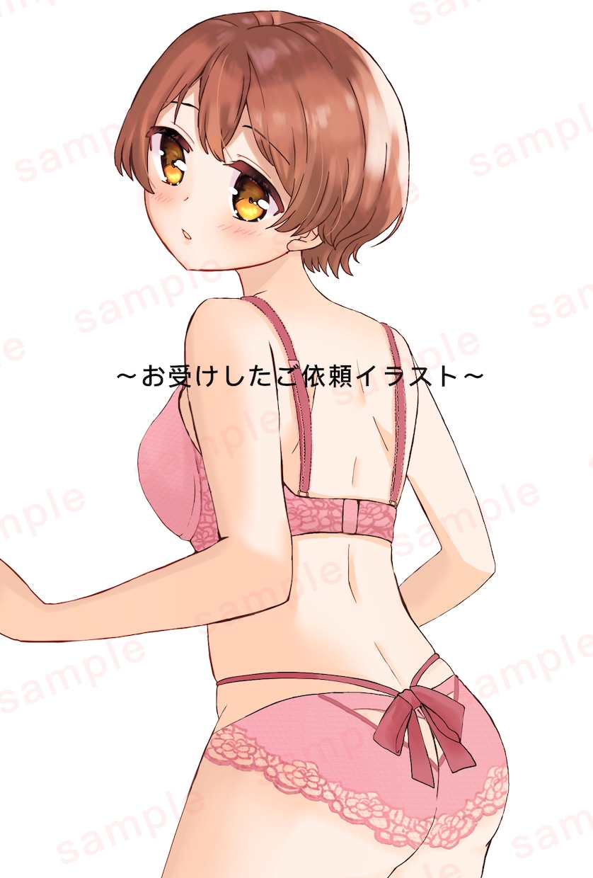 ご希望に沿った可愛い下着姿の子の一枚絵を制作します ★新規様歓迎★可愛い女の子はお任せください！ イメージ6