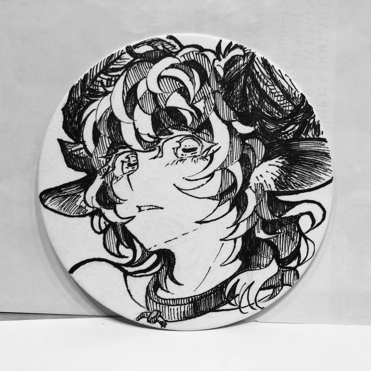 コースターにイラストお描きいたします 一点もの！色鉛筆やペンを使いオリジナルイラストを描きます！ イメージ6