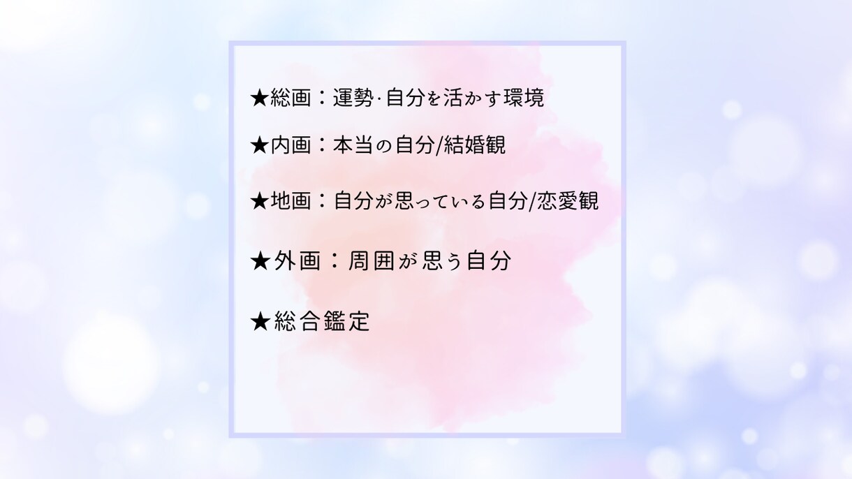 姓名判断で運の拓き方をアドバイスします お名前から自分らしい生き方と自分の魅力・才能を知る イメージ4