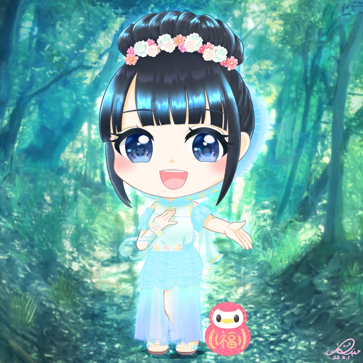 かわいい女の子のアイコンを作成します 心がほわっとするかわいいアイコンであなたを癒します！ イメージ4